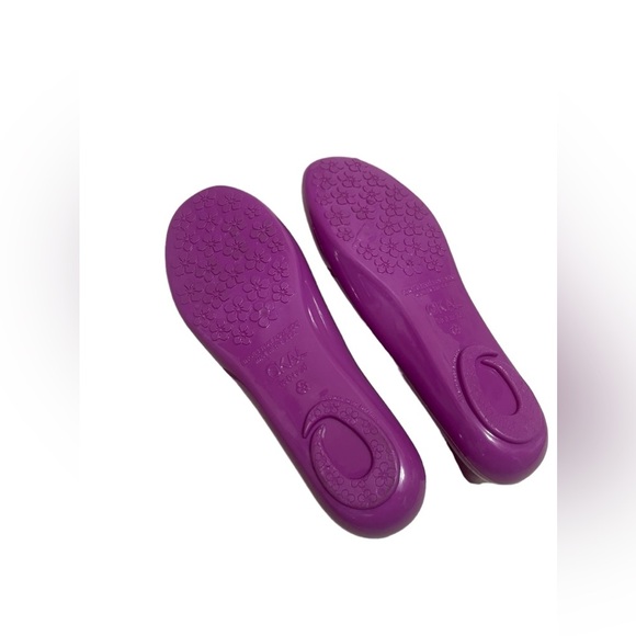 🌼❤️❤️ NEW OKA B FUCHSIA / PURPLE JELLY ROUND TOE BALLET. - Picture 9 of 10